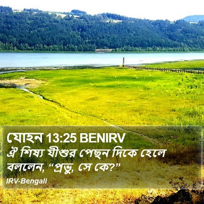 যোহন 13:25 BENIRV Bible Verse Image