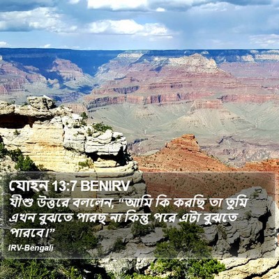 যোহন 13:7 BENIRV Bible Verse Image
