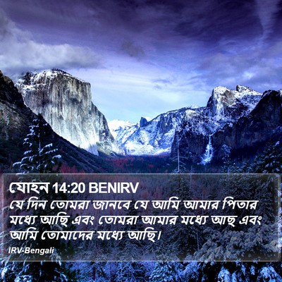 যোহন 14:20 BENIRV Bible Verse Image