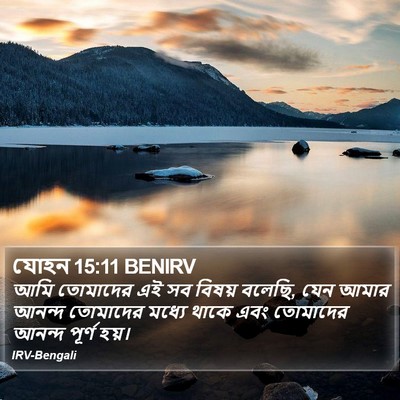 যোহন 15:11 BENIRV Bible Verse Image