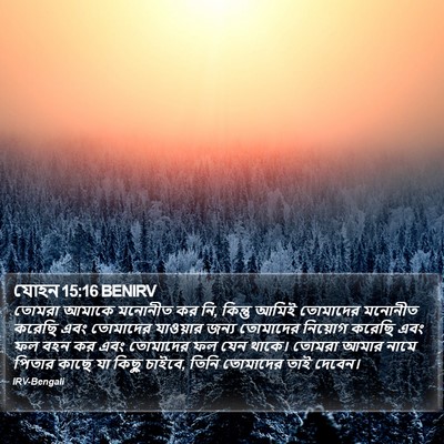 যোহন 15:16 BENIRV Bible Verse Image