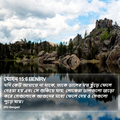 যোহন 15:6 BENIRV Bible Verse Image