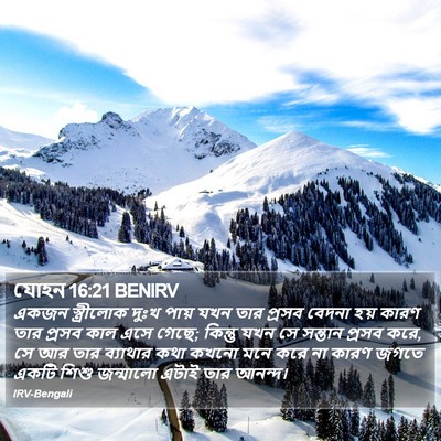 যোহন 16:21 BENIRV Bible Verse Image