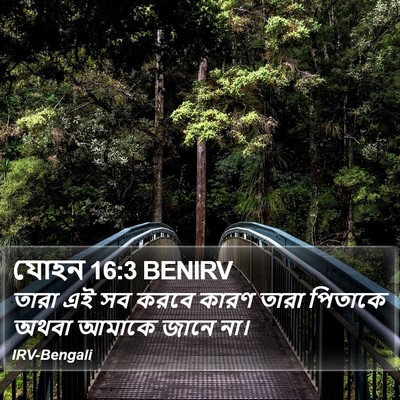 যোহন 16:3 BENIRV Bible Verse Image