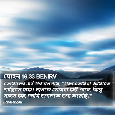 যোহন 16:33 BENIRV Bible Verse Image