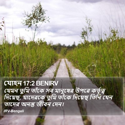 যোহন 17:2 BENIRV Bible Verse Image