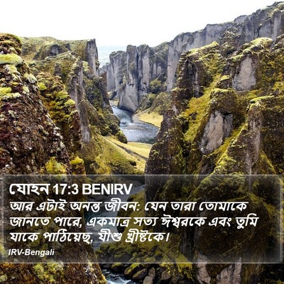 যোহন 17:3 BENIRV Bible Verse Image