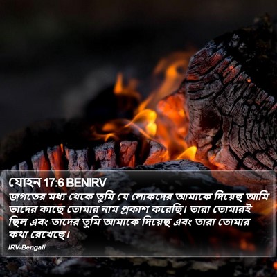 যোহন 17:6 BENIRV Bible Verse Image