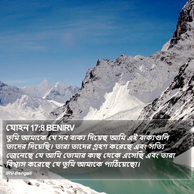 যোহন 17:8 BENIRV Bible Verse Image