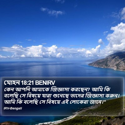 যোহন 18:21 BENIRV Bible Verse Image