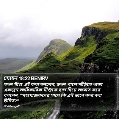 যোহন 18:22 BENIRV Bible Verse Image