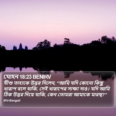 যোহন 18:23 BENIRV Bible Verse Image