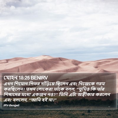 যোহন 18:25 BENIRV Bible Verse Image