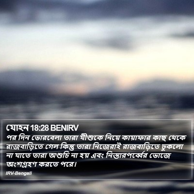 যোহন 18:28 BENIRV Bible Verse Image