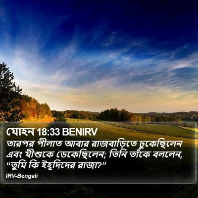 যোহন 18:33 BENIRV Bible Verse Image