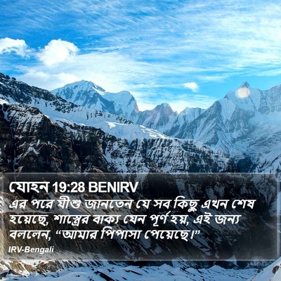 যোহন 19:28 BENIRV Bible Verse Image