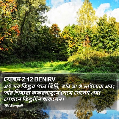 যোহন 2:12 BENIRV Bible Verse Image