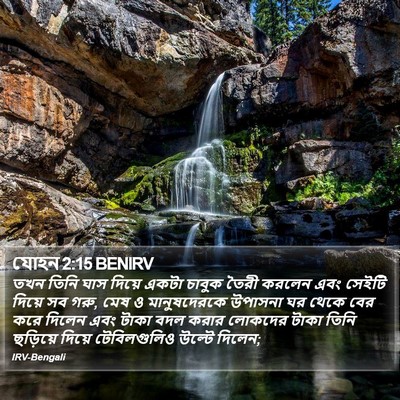 যোহন 2:15 BENIRV Bible Verse Image