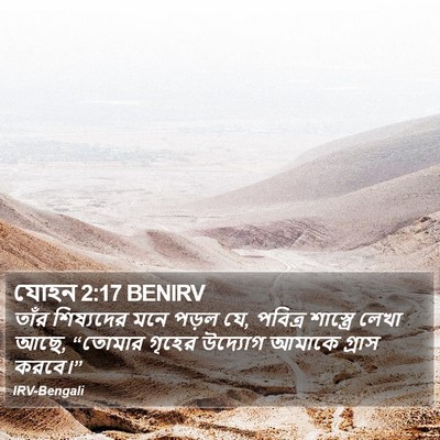 যোহন 2:17 BENIRV Bible Verse Image