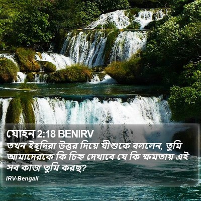 যোহন 2:18 BENIRV Bible Verse Image