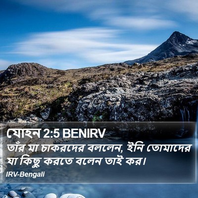 যোহন 2:5 BENIRV Bible Verse Image