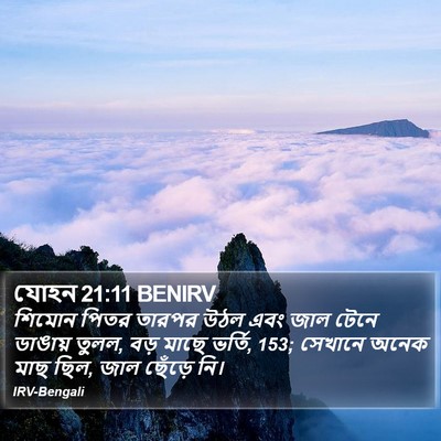 যোহন 21:11 BENIRV Bible Verse Image