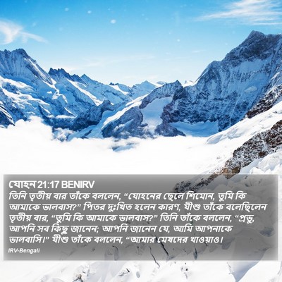 যোহন 21:17 BENIRV Bible Verse Image
