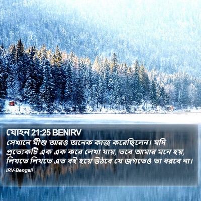 যোহন 21:25 BENIRV Bible Verse Image