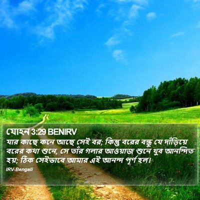 যোহন 3:29 BENIRV Bible Verse Image