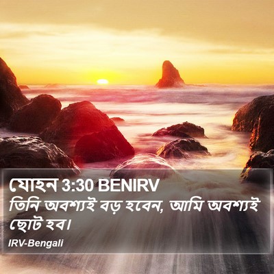 যোহন 3:30 BENIRV Bible Verse Image