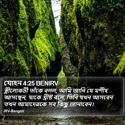 যোহন 4:25 BENIRV Bible Verse Image