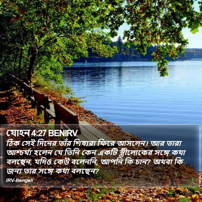 যোহন 4:27 BENIRV Bible Verse Image
