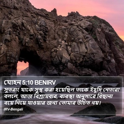 যোহন 5:10 BENIRV Bible Verse Image