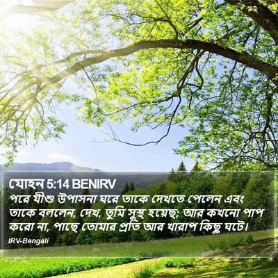 যোহন 5:14 BENIRV Bible Verse Image