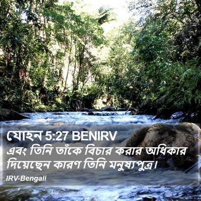 যোহন 5:27 BENIRV Bible Verse Image