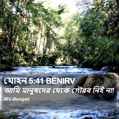 যোহন 5:41 BENIRV Bible Verse Image