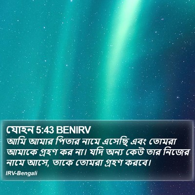 যোহন 5:43 BENIRV Bible Verse Image