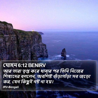 যোহন 6:12 BENIRV Bible Verse Image
