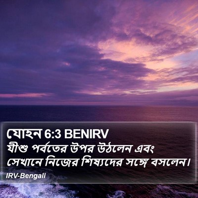 যোহন 6:3 BENIRV Bible Verse Image