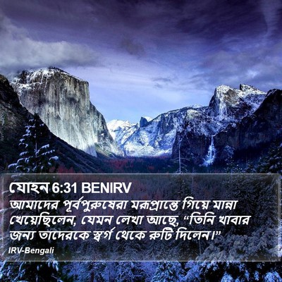 যোহন 6:31 BENIRV Bible Verse Image