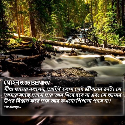 যোহন 6:35 BENIRV Bible Verse Image