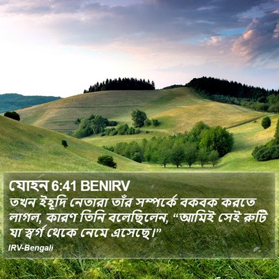 যোহন 6:41 BENIRV Bible Verse Image