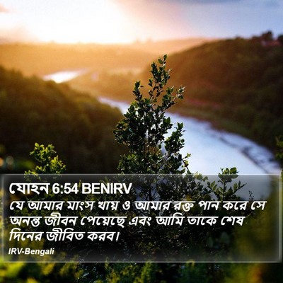 যোহন 6:54 BENIRV Bible Verse Image