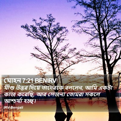 যোহন 7:21 BENIRV Bible Verse Image
