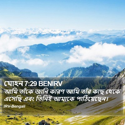 যোহন 7:29 BENIRV Bible Verse Image