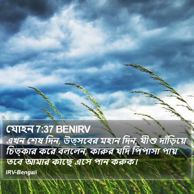 যোহন 7:37 BENIRV Bible Verse Image