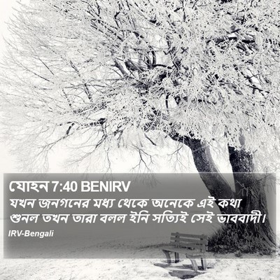 যোহন 7:40 BENIRV Bible Verse Image