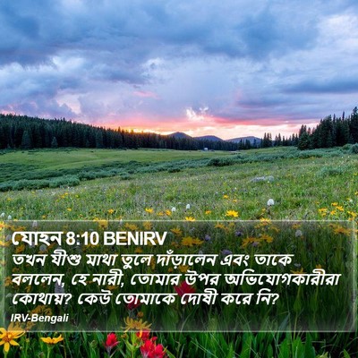 যোহন 8:10 BENIRV Bible Verse Image