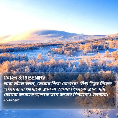 যোহন 8:19 BENIRV Bible Verse Image