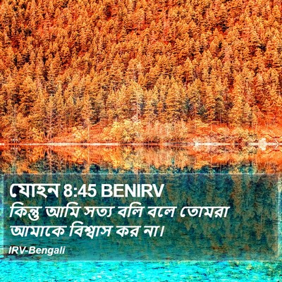 যোহন 8:45 BENIRV Bible Verse Image
